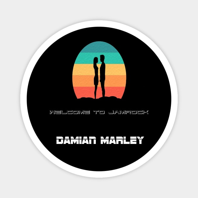 Damian Marley Magnet by The Graphic Tape